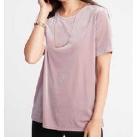 Never Worn Old Navy Pink Velvet Shirt 